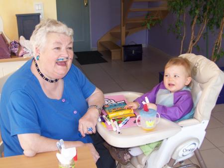 Pause fou rire avec mamie