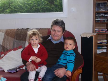 Avec mon papily et mon cousin Quentin