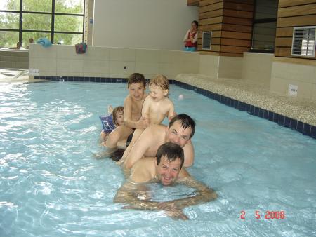 Avec Hugo, Maelys, franck et Philippe