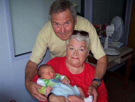Avec mon papi et ma mamie de vend�e