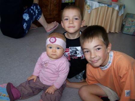Avec mes cousins Gaetan et Guewenn