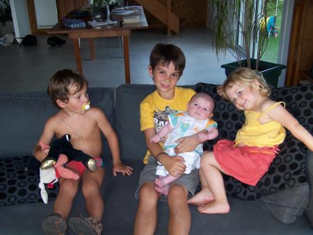 Avec Maxou, Edouard et nous