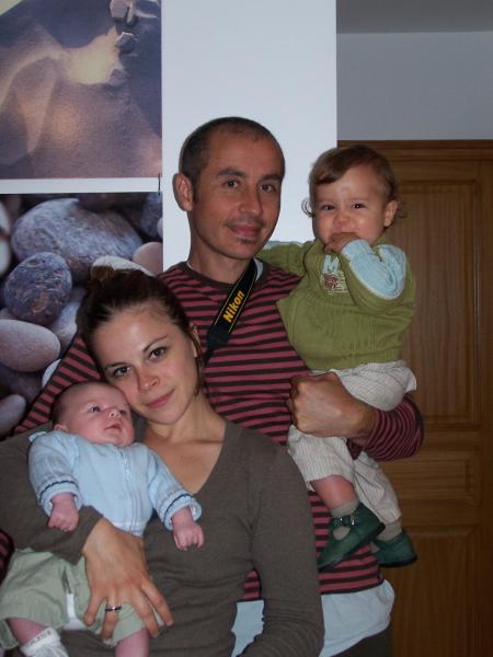 Avec la petite famille Anne-Fred et Ben