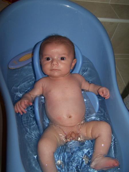 Dans le bain