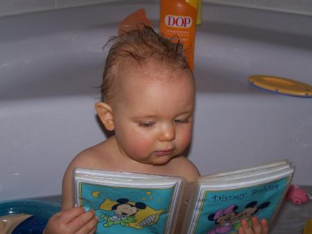 dans le bain